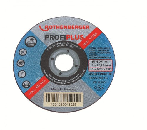 Rothenberger INOX PROFI Plus,115x1 vágókorong (10 db)