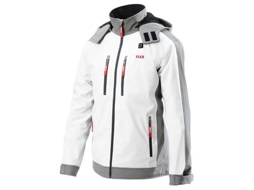 Original Flex TJ White 10.8/18.0 Lady (akkus fűtőszálas Thermo-Softshell kabát) + PS 10.8/18.0 átalakító - XXL